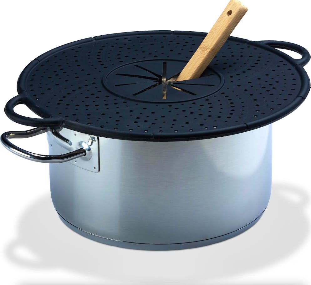 Pastawasser vor dem Überkochen bewahren: Überkochschutz. Überkochschutz von Relaxdays für 18 Franken, via Galaxus.