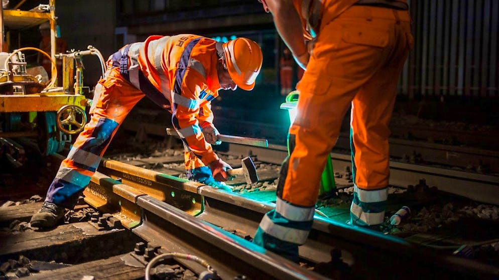 Work near Bern railroad station in 2016 (archive image)