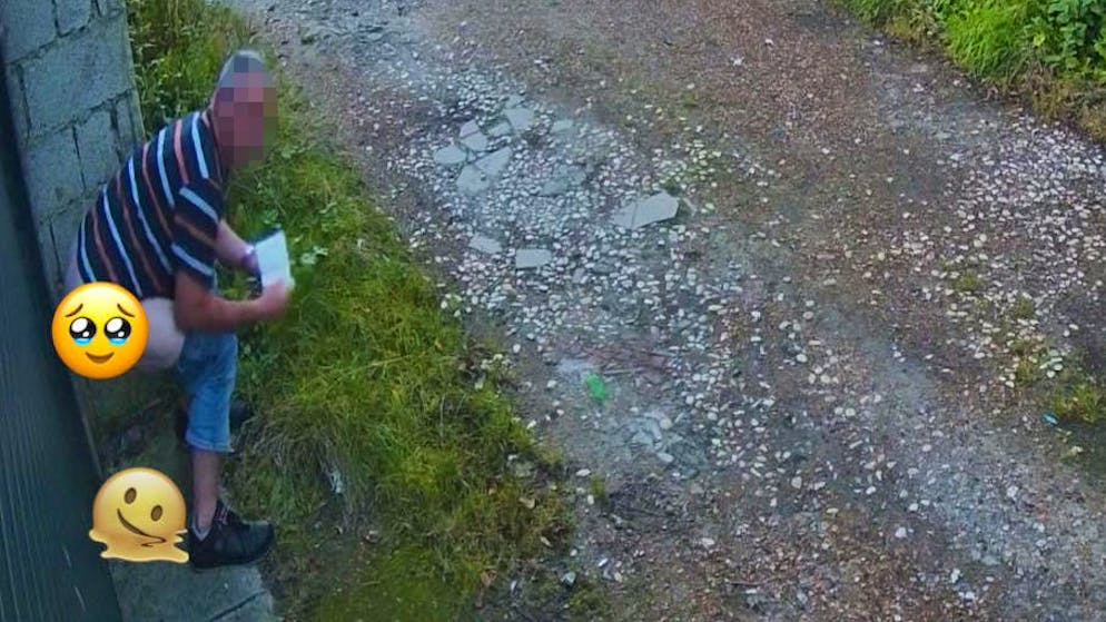 It really stinks for the residents. This man leaves his poo all over the village