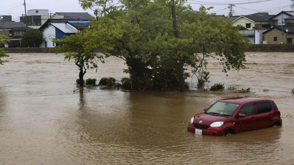 La région autour de la ville de Wajima a été touchée par un tremblement de terre avant les inondations.