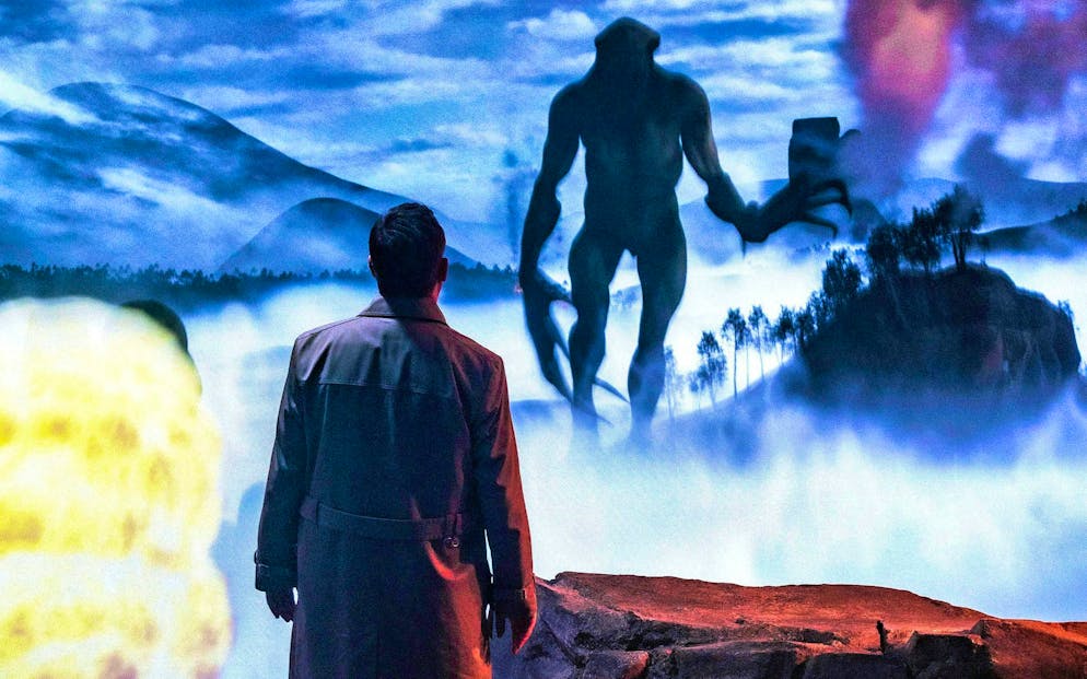 These are the Easter eggs from the Psycho crime scene. Caspar David Friedrich, the land of Mordor from "Lord of the Rings" or simply an imaginary mixture of the two? Either way, psychologist Tristan Grünfels (Matthias Brandt) experiences strange things in an art gallery.
