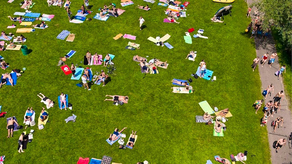 The bathers have disappeared, now construction work can be carried out in the Marzilibad. (symbolic picture)