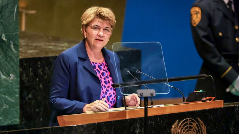 &#xAB;Der Frieden ist zu wertvoll&#xBB;. Amherd beklagt an der Uno schwere Verst&#xF6;sse gegen das V&#xF6;lkerrecht