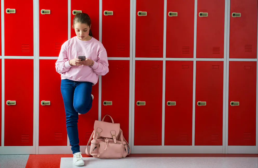 La présidente de la Conférence des directrices et directeurs cantonaux de l'instruction publique (CDIP), Silvia Steiner, plaide pour une interdiction des téléphones portables dans les écoles.