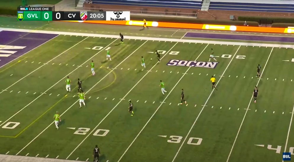 It takes some getting used to, even for MacKinnon himself: The pitch markings in the home stadium.