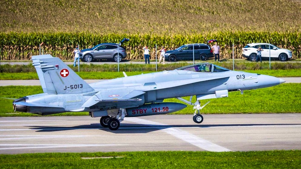 Due to technical problems: Part of the Swiss Air Force's F/A-18 fleet currently has to remain on the ground.