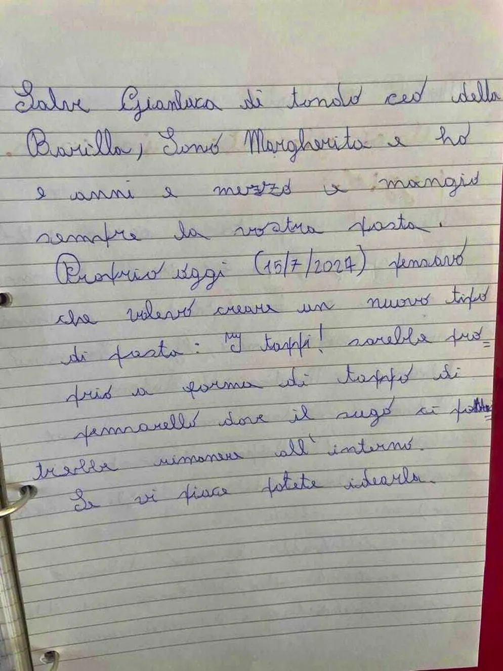 La lettre de la jeune fille