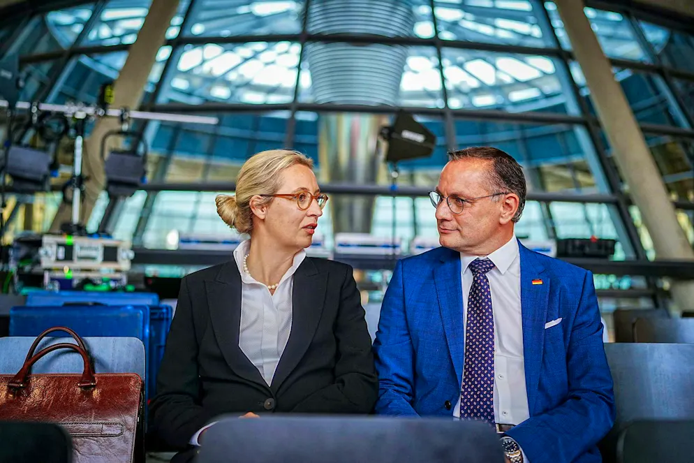 Weidel to become AfD candidate for chancellor - Gallery. Before the 2021 federal election, AfD members elected Alice Weidel and Tino Chrupalla as the "top duo". (archive image)