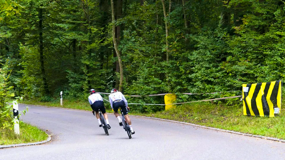 The suspected scene of Muriel Furrer's accident on the descent down to Küsnacht.