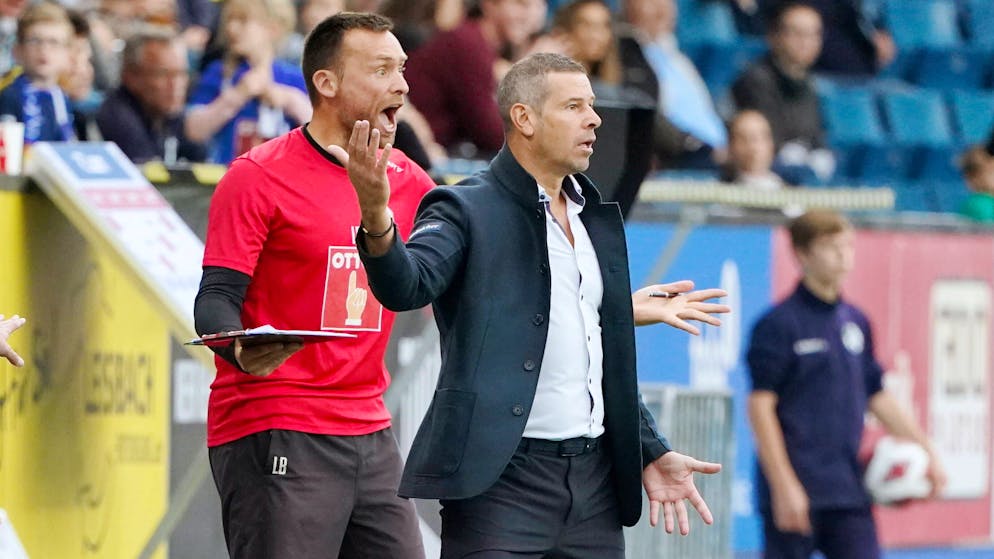 Zoff mit Spielern, Stuhl zertrümmert. Goalietrainer Bucchi ist der Brandstifter auf der FCL-Bank