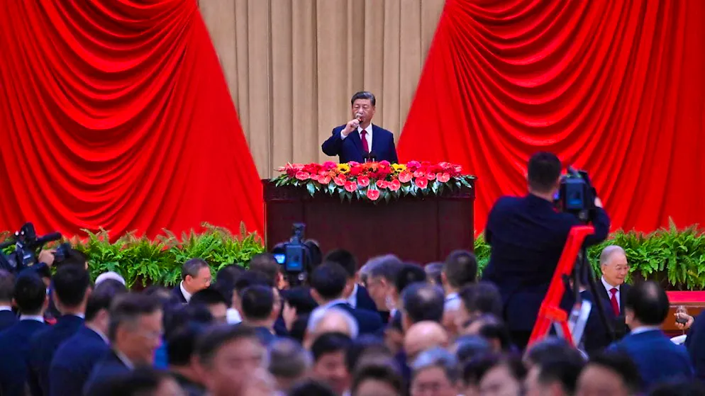 dpatopbilder - China's head of state and party leader Xi Jinping makes it clear that Taiwan's ties to China are unstoppable. Photo: Johannes Neudecker/dpa