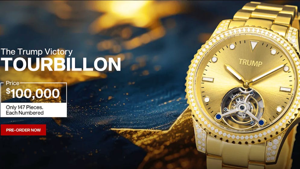 Association checks legality. Trump launches his own watch - with a Swiss seal of quality