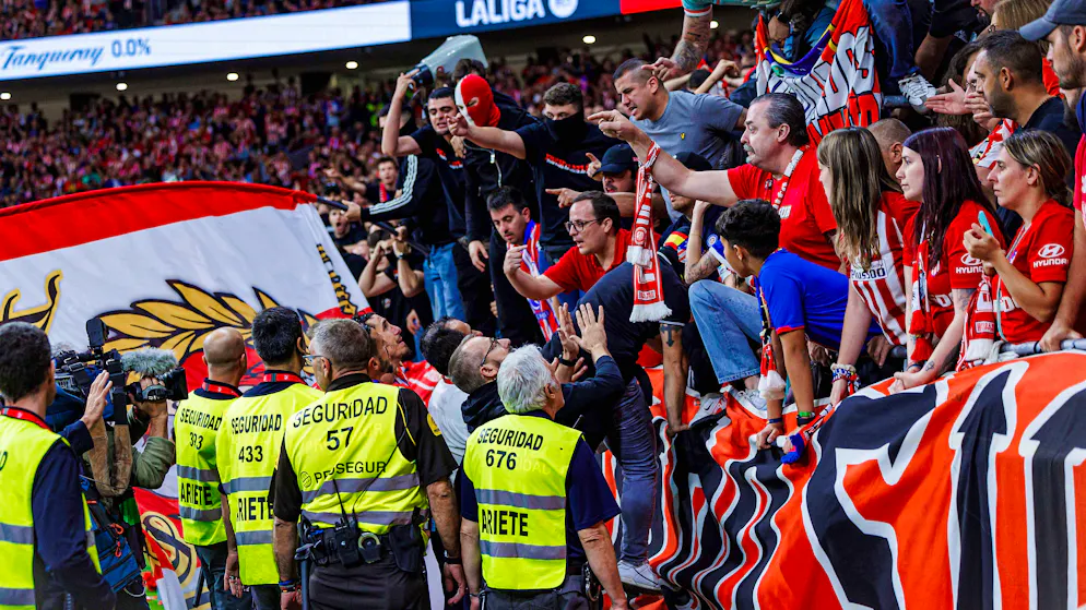 Incident Real-Atletico. Cagoules prohibées et un supporter «banni à vie»