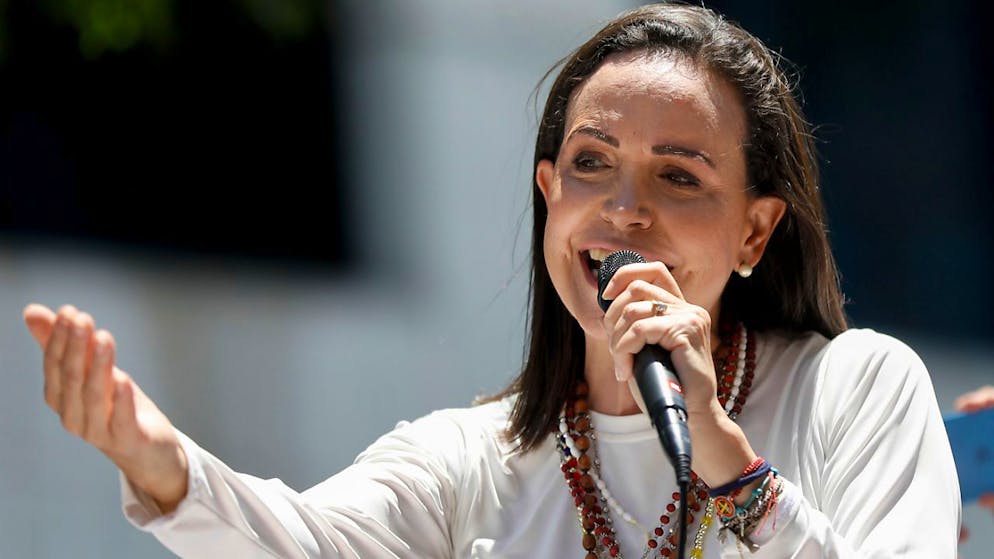 La leader dell'opposizione venezuelana Maria Corina Machado