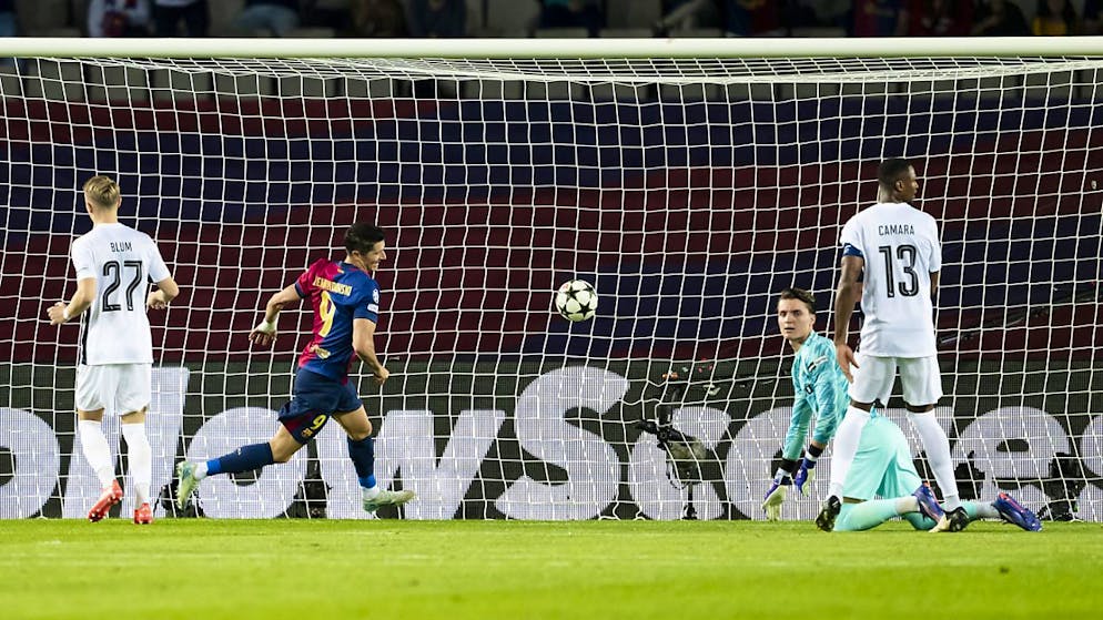 Robert Lewandowski und seine Teamkollegen haben gegen die Young Boys leichtes Spiel