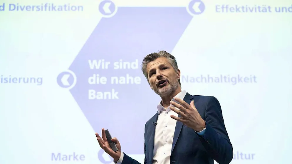 Urs Baumann, CEO of Zürcher Kantonalbank, sees no problems with competition in the corporate client business following the loss of Credit Suisse. He said this during his presentation at the Finance Forum Zurich. (archive picture)