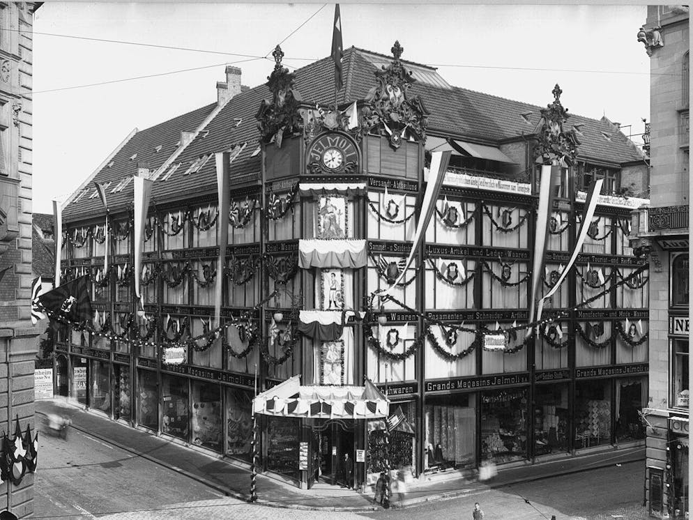Das Jelmoli-Warenhaus in Zürich machte das Feilschen überflüssig - Gallery. Das ist der sogenannte «Glaspalast». Das Bild wurde 1903 gemacht. 