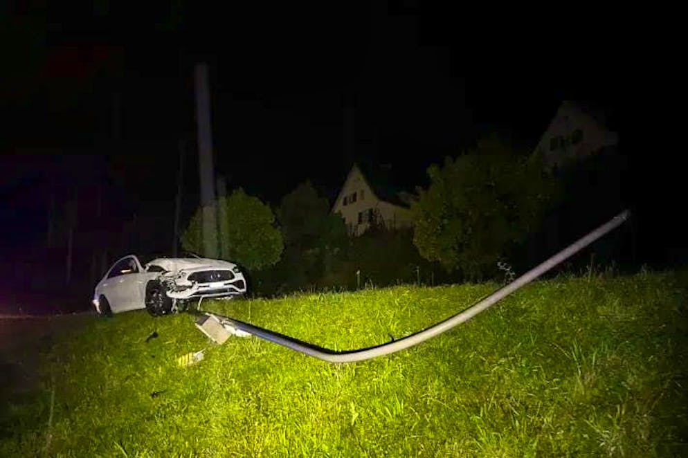 The impact triggered the car's automatic emergency call.