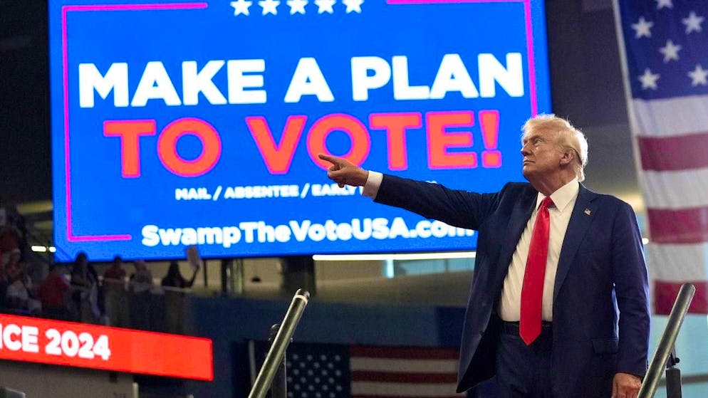 Donald Trump on August 3 at a campaign event at Georgia State University in Atlanta: "The effect is that it will create chaos."