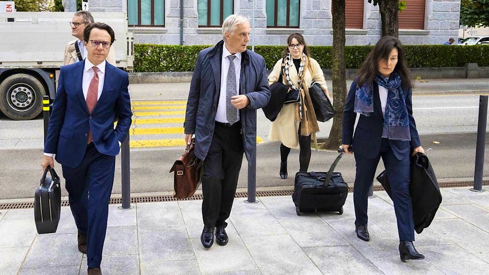 The representative of UBS, Kaspar Lang (left), made no statements to the Appeals Chamber on the case that fell to the big bank as a result of the merger with Credit Suisse. (archive picture)