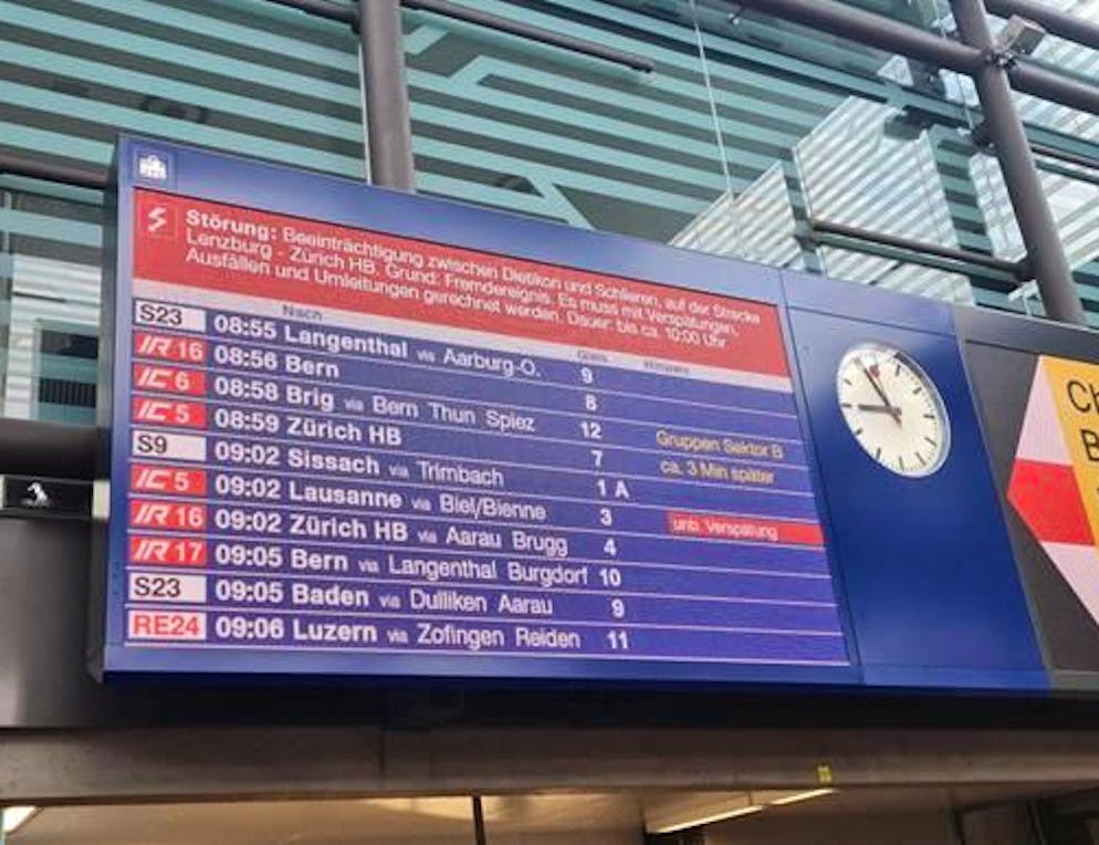 Bei einer Störung können Passagiere in vielen Fällen Geld zurückverlangen.