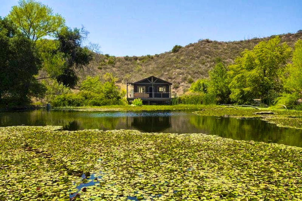 The ranch also has a small pond.