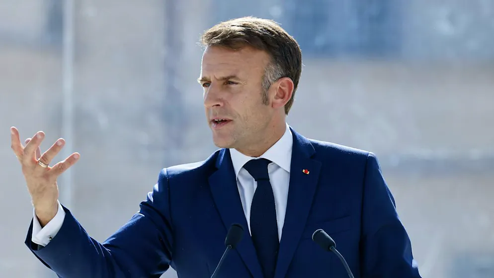 Le président français Emmanuel Macron était volontiers lyrique lors de son discours donné depuis Villers-Cotterets, en France.