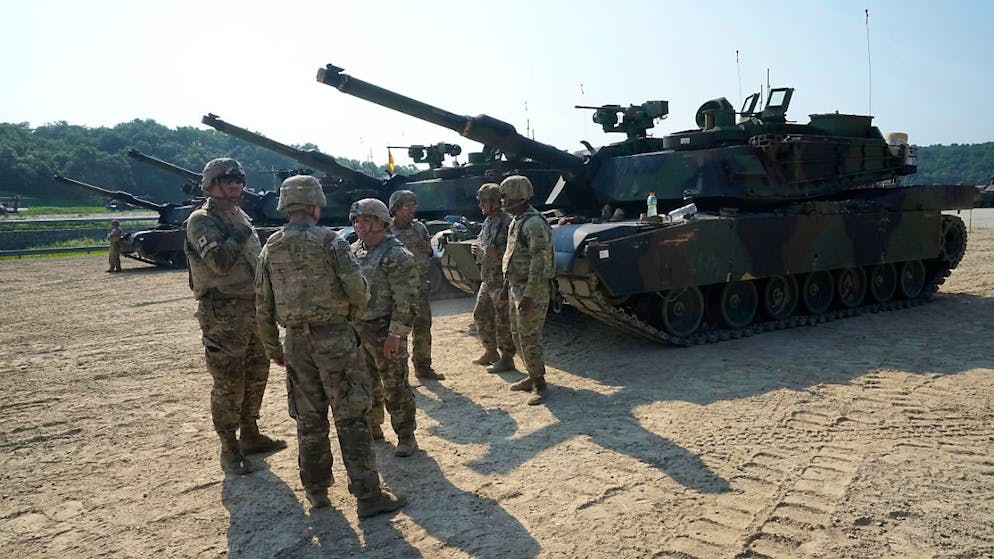 ARCHIV - Soldaten der US-Armee bei einer Übung in Südkorea. Foto: Ahn Young-joon/AP/dpa