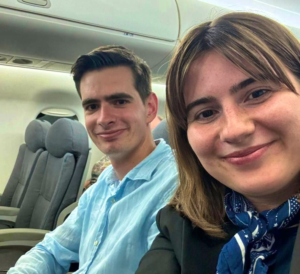 Finally on their way home - after several days of chaos with the authorities.