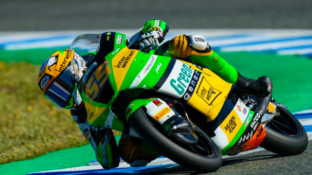 Noah Dettwilers Fahrt im Grand Prix von Japan endete bereits in der dritten Kurve mit einem Sturz