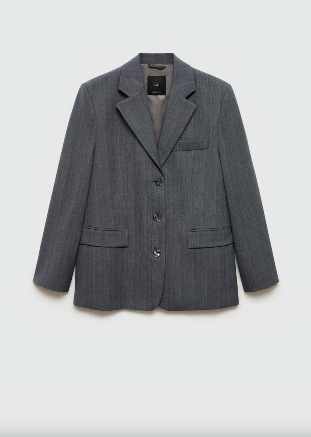 Trend-Alarm 5: Businesscore. Blazer mit Nadelstreifen von Mango für 129.95 Franken.