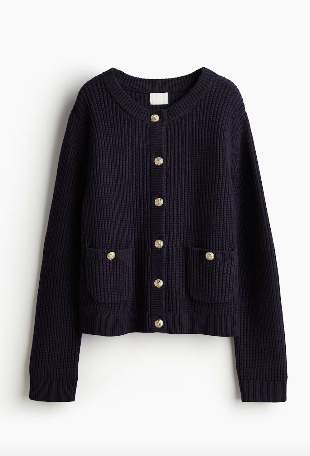 Trend-Alarm 3: Cardigans. Gerippter Cardigan von H&M für 39.95 Franken. 