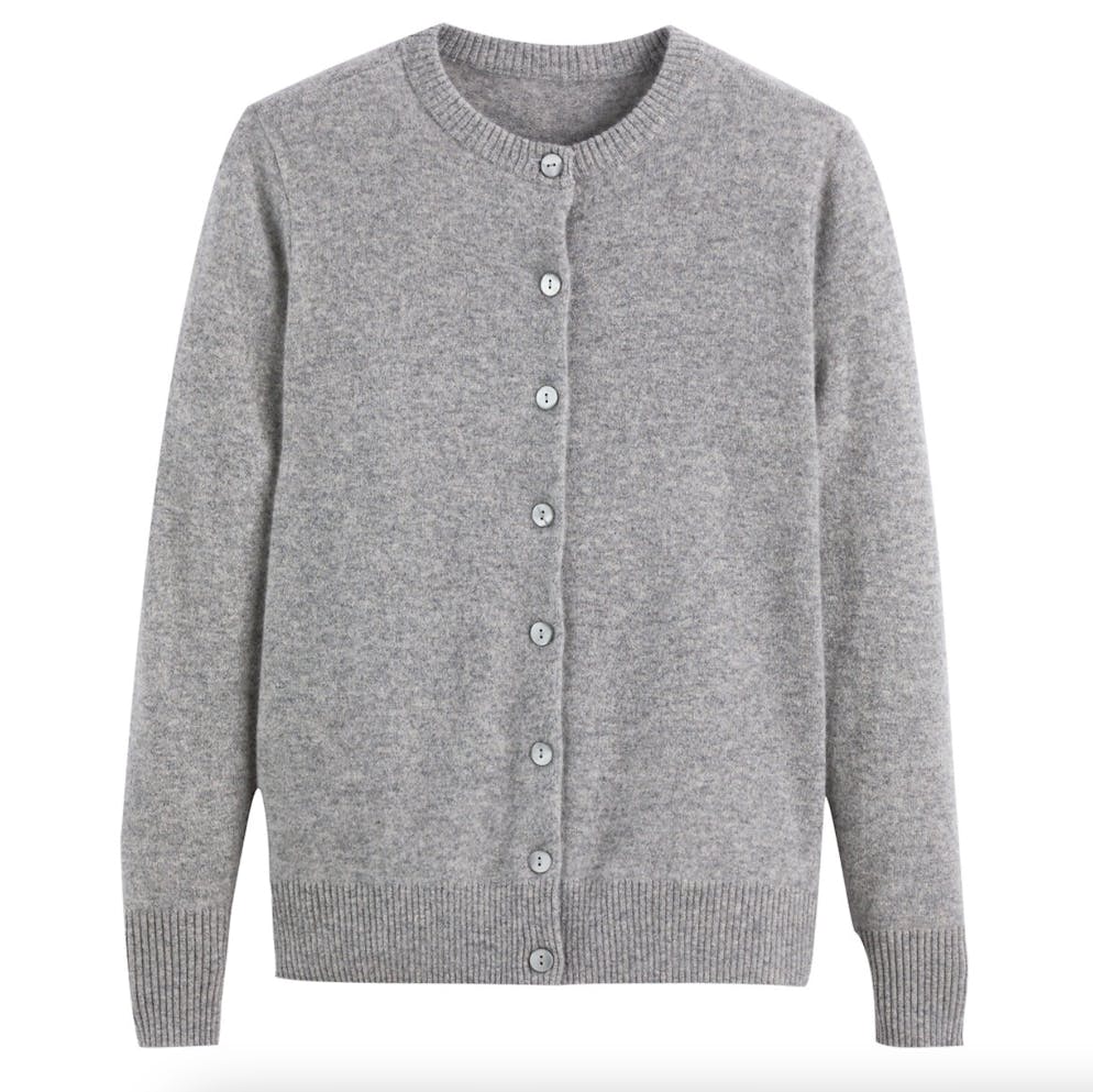 Trend-Alarm 3: Cardigans. Feinstrick-Cardigan aus 100 Prozent Kaschmir von La Redoute Collections für 135 Franken. 