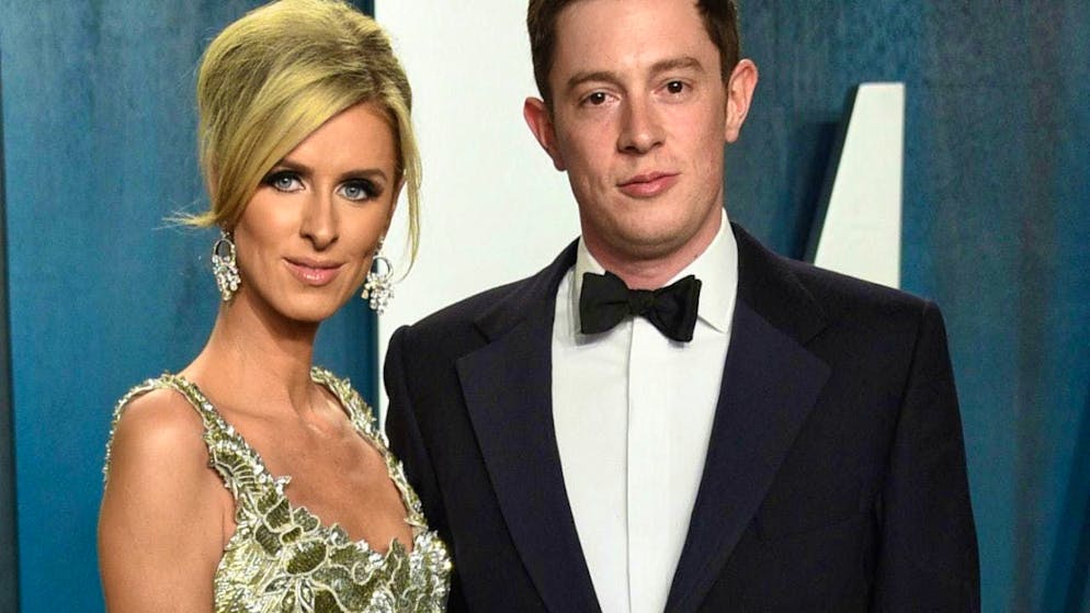ARCHIVE - Nicky Hilton Rothschild and her husband James Rothschild arrive at Vanity Fair's Oscar party. Photo: Evan Agostini/Invision via AP/dpa