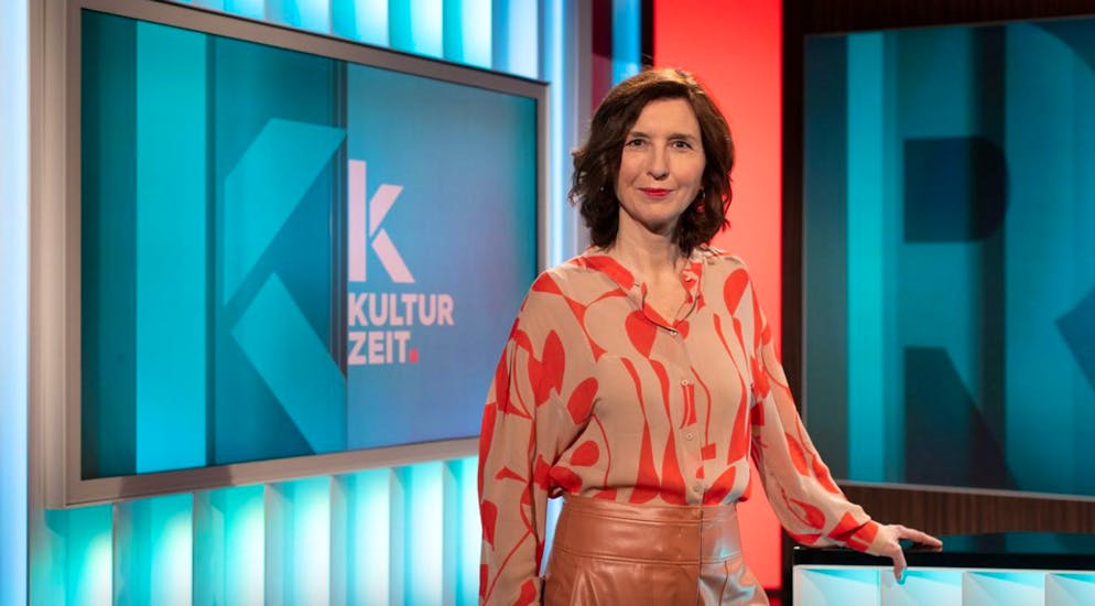 Die «Kulturzeit» (Bild: Moderatorin Cécile Schortmann) zählt zu den bekanntesten Programmangeboten von 3sat.
