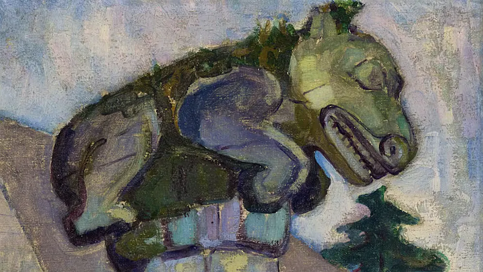 Das Gemälde «Masset, Q.C.I.» der kanadischen Malerin Emily Carr hing während 90 Jahren in einer Scheune.