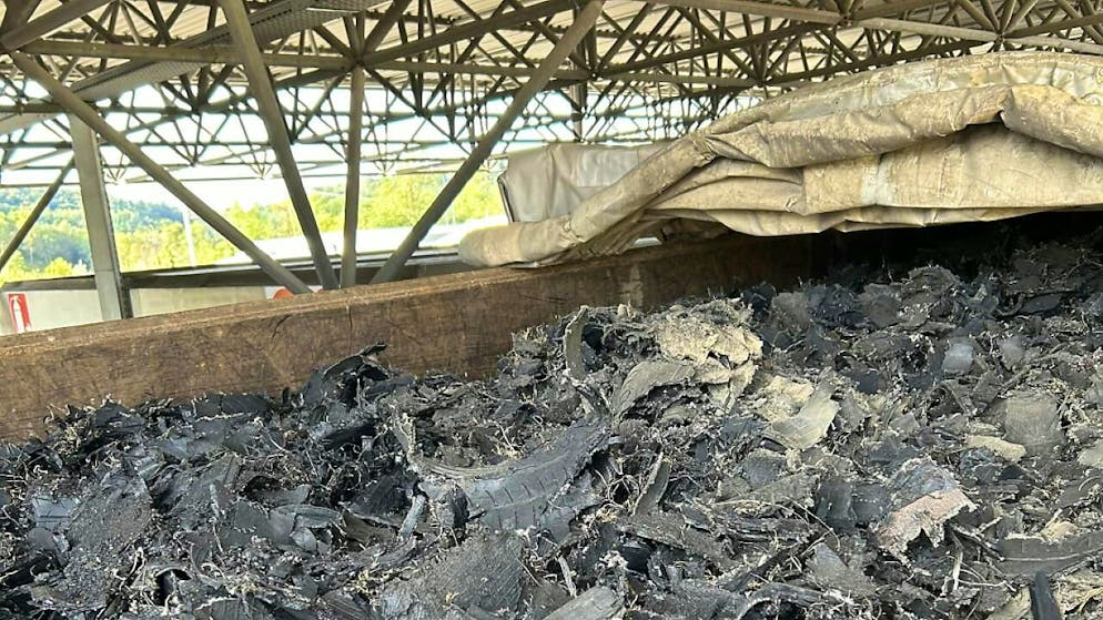 Über 20'000 Altreifen wurden in einem Lastwagen an der Südgrenze der Schweiz sichergestellt.