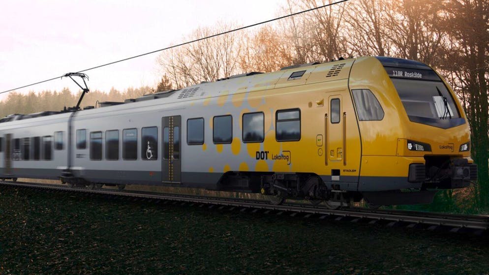 Der Zughersteller Stadler Rail liefert bis zu 24 Batterietriebzüge nach Dänemark.