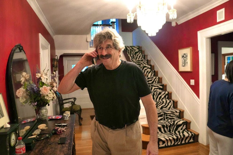 Gary Ruvkun (born 1952) co-winner of the 2024 Nobel Prize in Medicine works at Harvard Medical School and Massachusetts General Hospital. Here at his home in Newton, Massachusetts, when he learns of his victory(AP Photo/Steven Senne)