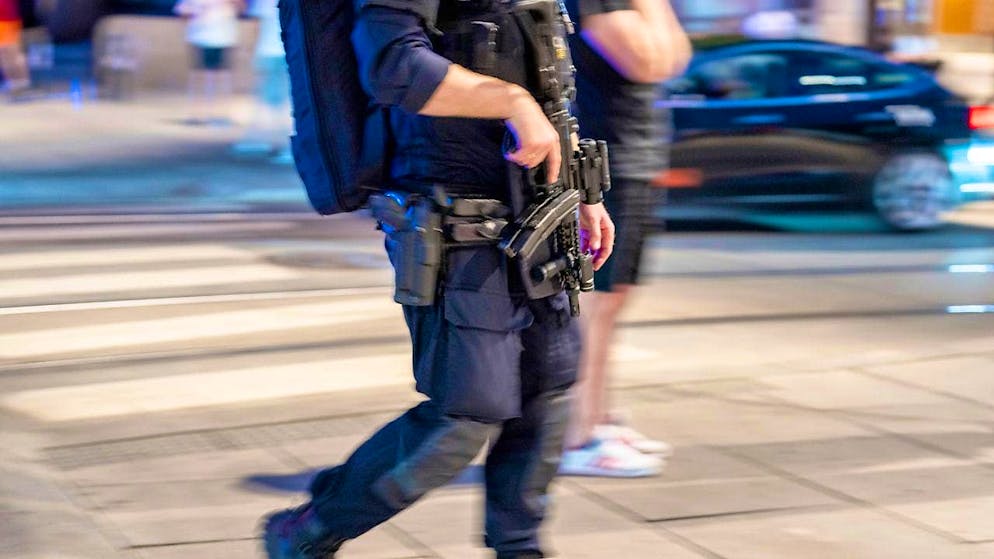 ARCHIVE - A police officer patrols in Oslo. Photo: Javad Parsa/NTB/dpa