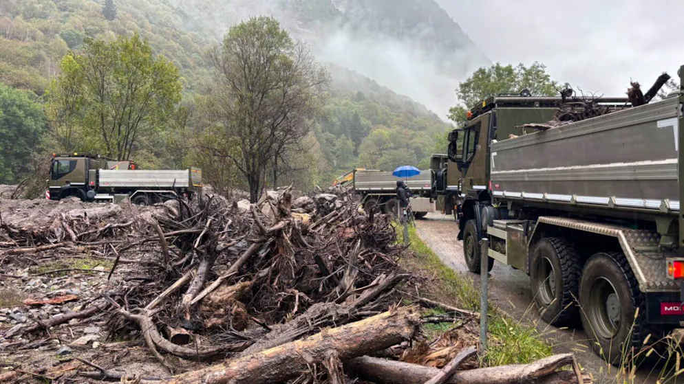Grigioni. L'esercito aiuta a ripristinare i terreni agricoli in Mesolcina