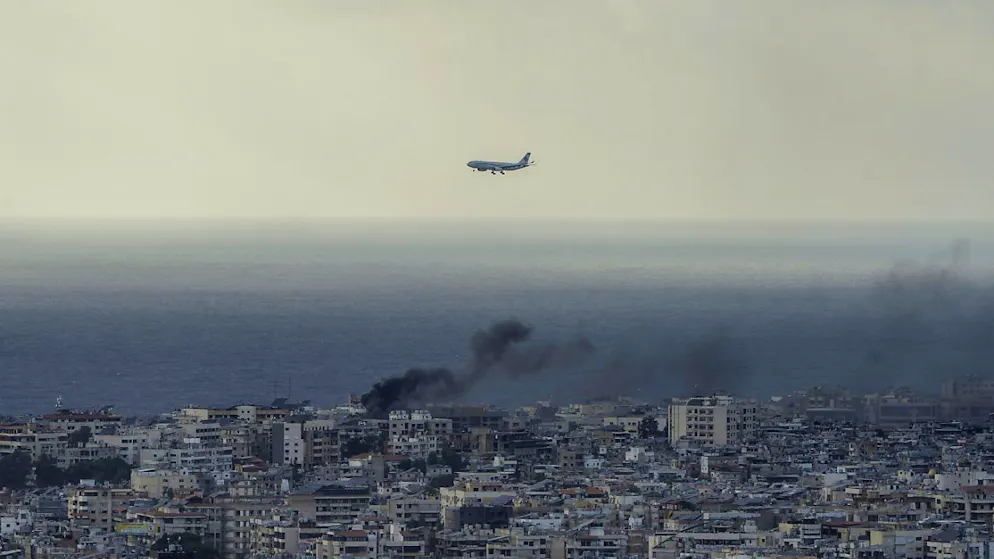 Aereo nel cielo di Beirut
