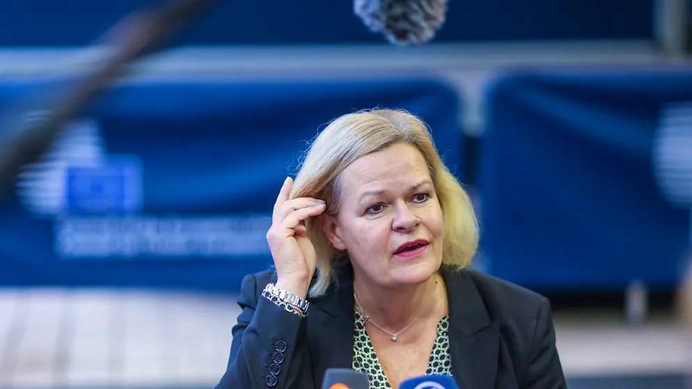 Les explications de la ministre allemande de l'Întérieur Nancy Faeser sur les contrôles aux frontières sont très suivies jeudi à Luxembourg.