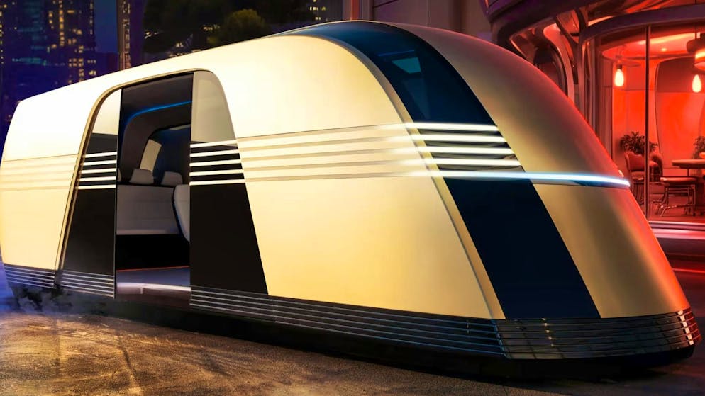 Tesla unveiled the Robovan, pictured here, on October 10, 2024 on the grounds of Hollywood studio Warner Bros. in Burbank near Los Angeles.