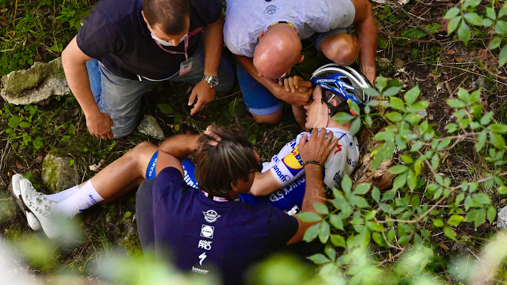 En 2020, Remco Evenepoel avait chuté du haut d’un pont lors du Tour de Lombardie.