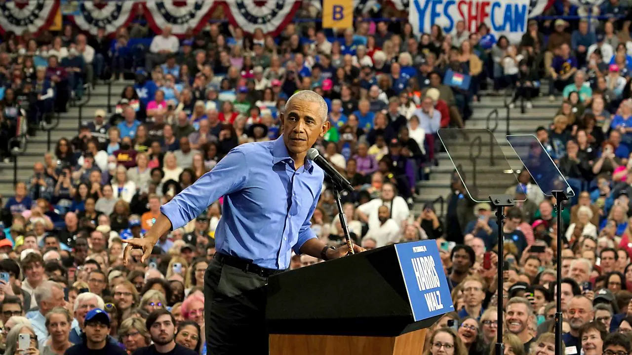 USA. Obama macht Wahlkampf für Harris – und teilt gegen Trump aus