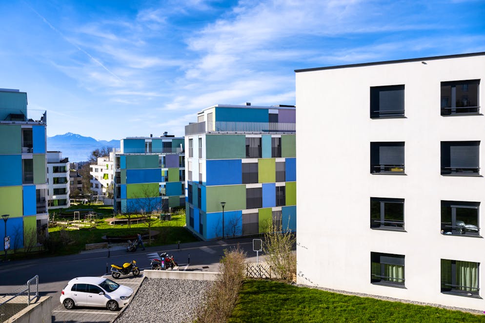 Sur le plan régional, un renchérissement inférieur à la moyenne dans la région de Genève a désormais résorbé le déséquilibre entre prix de l'immobilier et revenus comme entre prix et loyers. (image d'illustration9