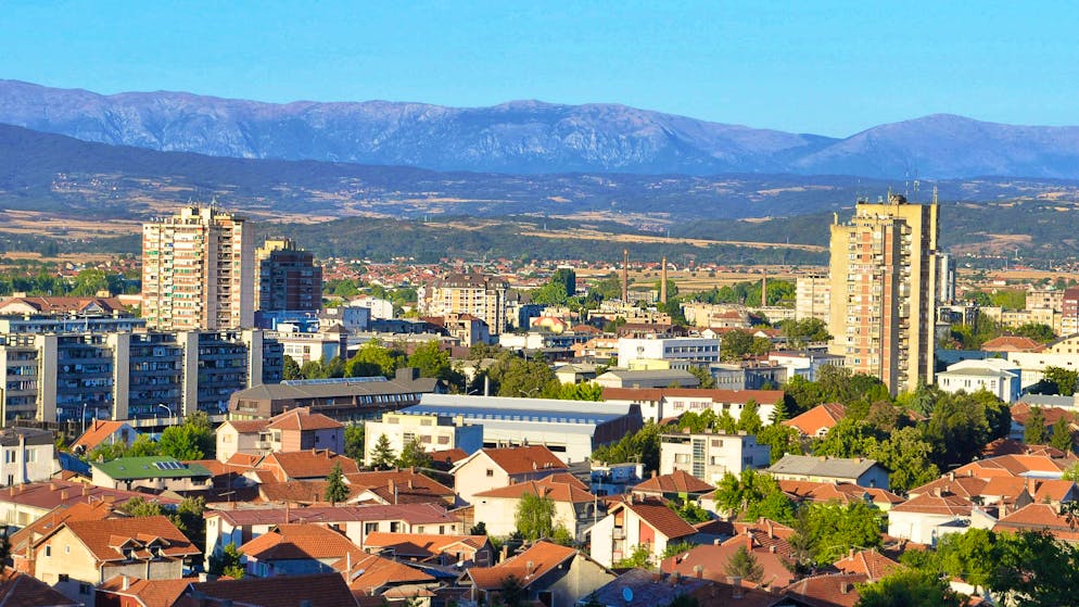 The panoramic view of Leskovac.