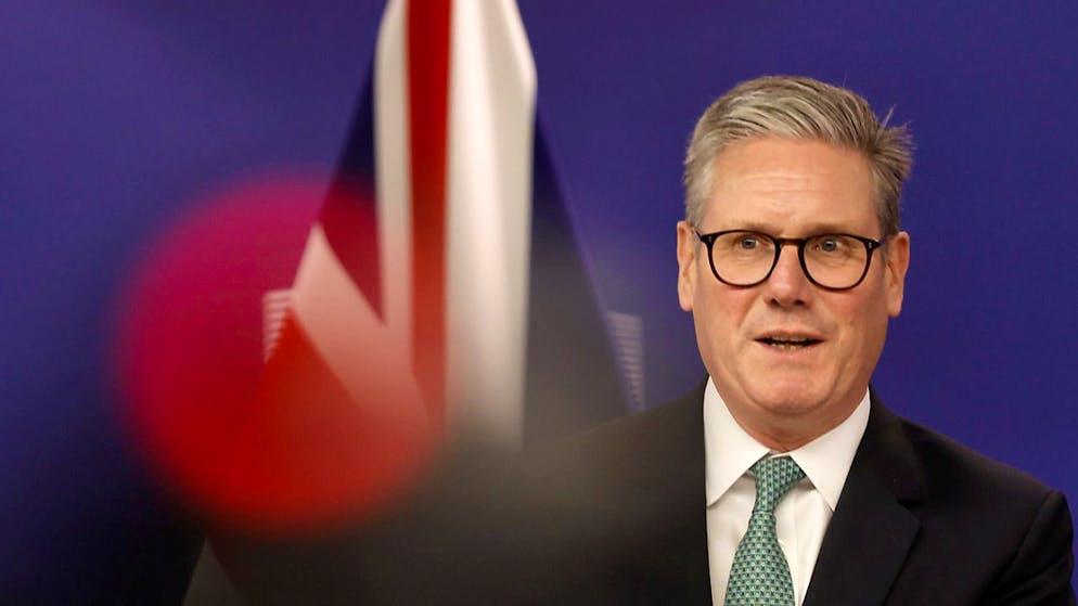 British Prime Minister Keir Starmer spoke about a meeting with European Commission President Ursula von der Leyen in Brussels. Photo: Omar Havana/AP/dpa