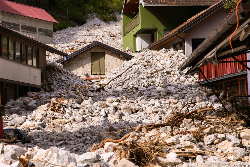 Interi villaggi sono stati distrutti dall'alluvione in Bosnia-Erzegovina.
